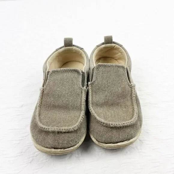 Boys canvas shoes size 10 tan - Picture 3 of 8